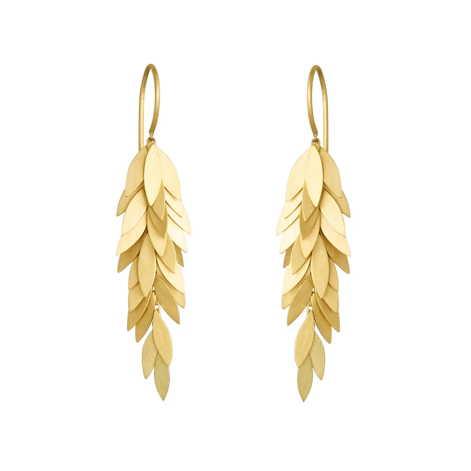 Sia Taylor KE24 Y Yellow Golden Leaf Earring WB