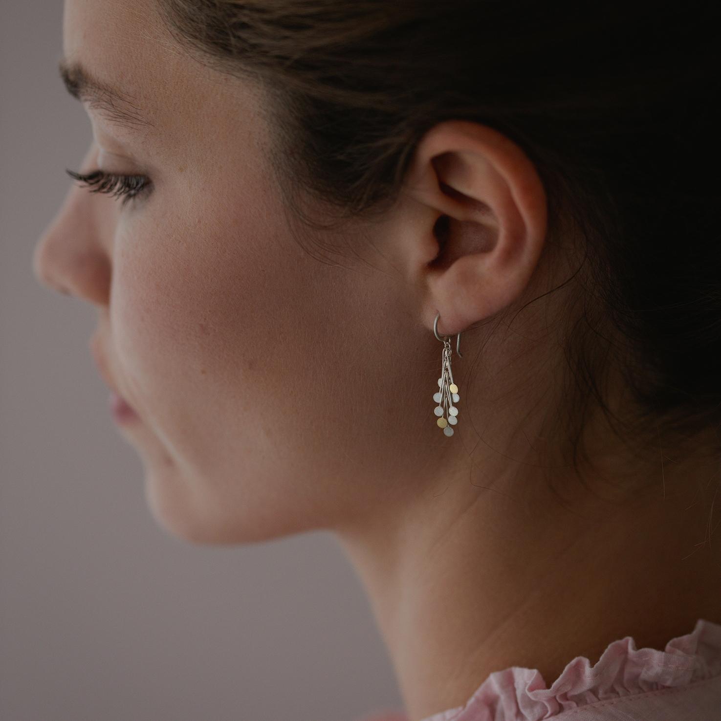 Sia Taylor DE24 SG Silver Gold Dot Earring 3