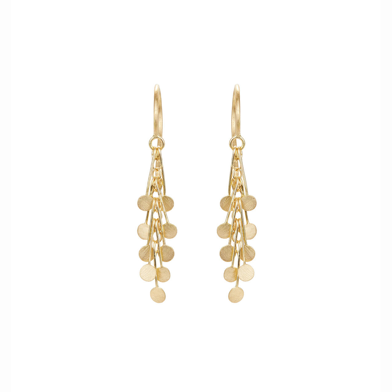 Sia Taylor DE24 Y Yellow Gold Dot Earrings WB