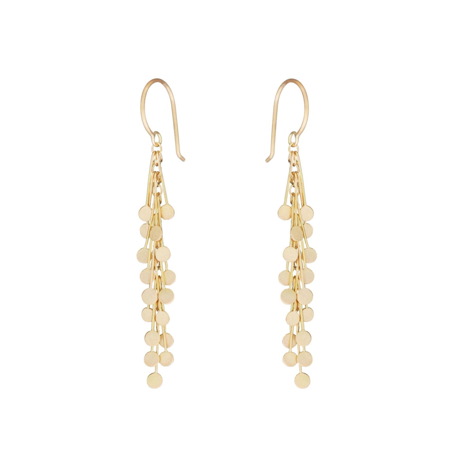 Sia Taylor DE361 Y Gold Long Dot Earrings 2
