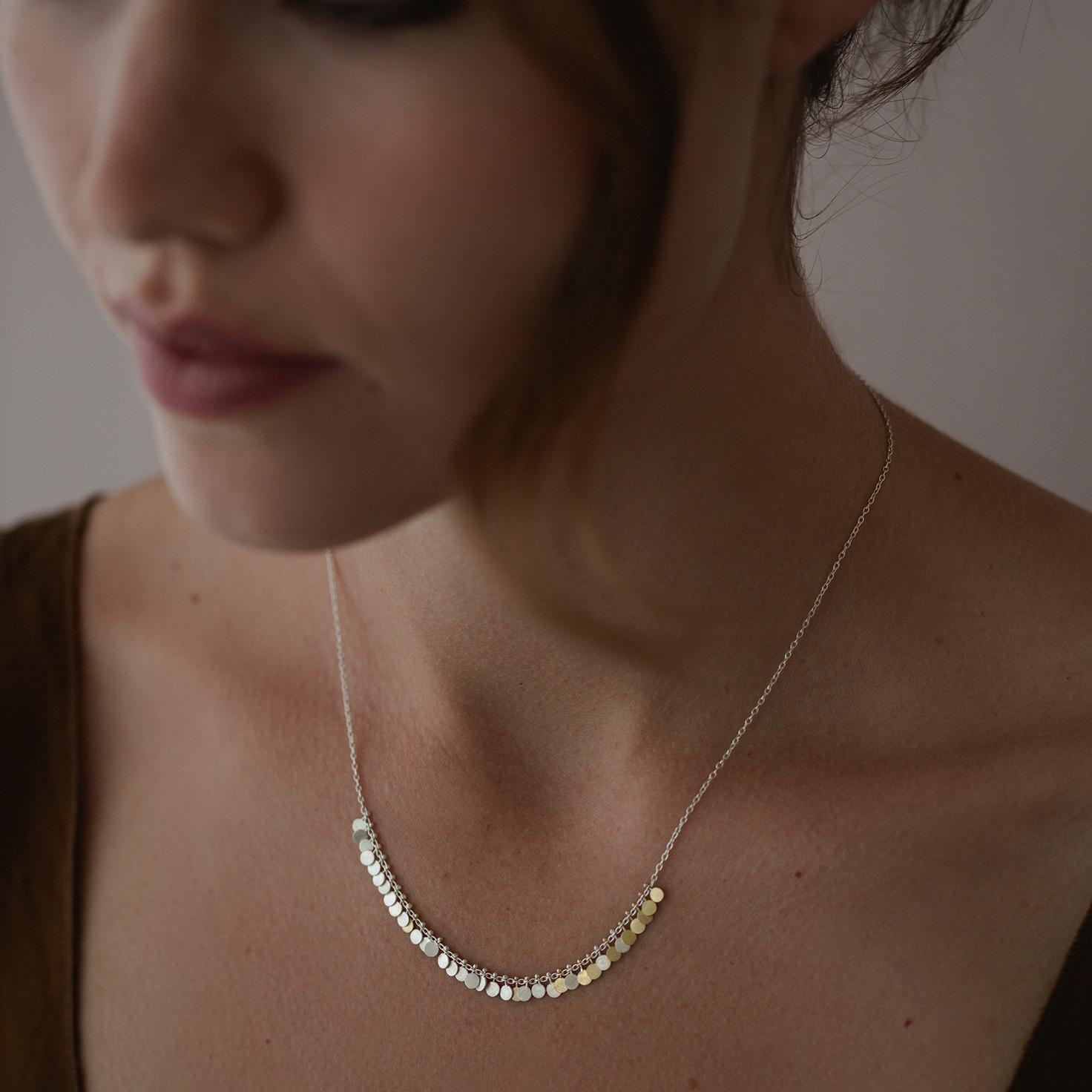 Sia Taylor DN2 SG Silver Dots Arc Necklace 2