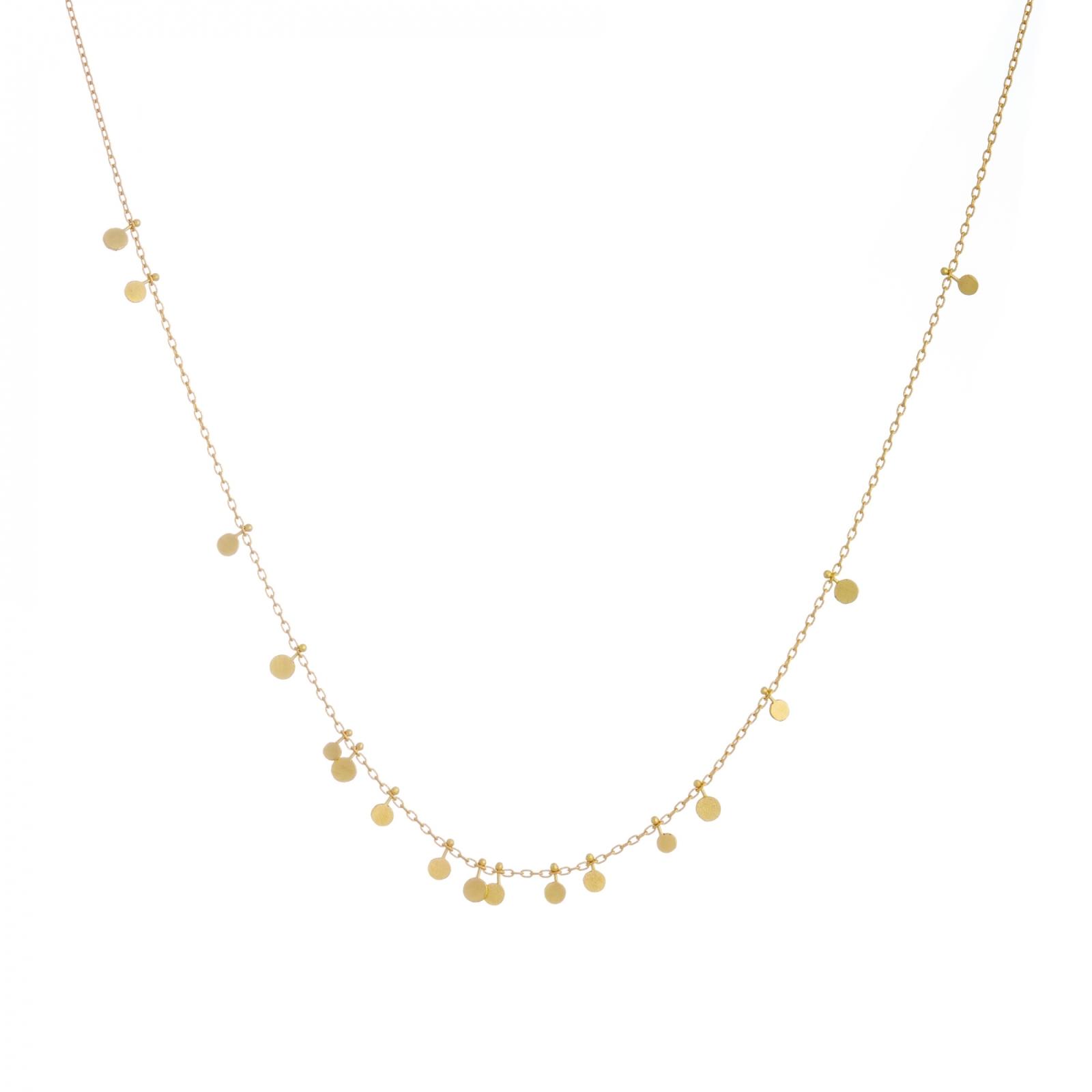 Sia Taylor DN321 Y Tiny Random Yellow Gold Dots Necklace WB