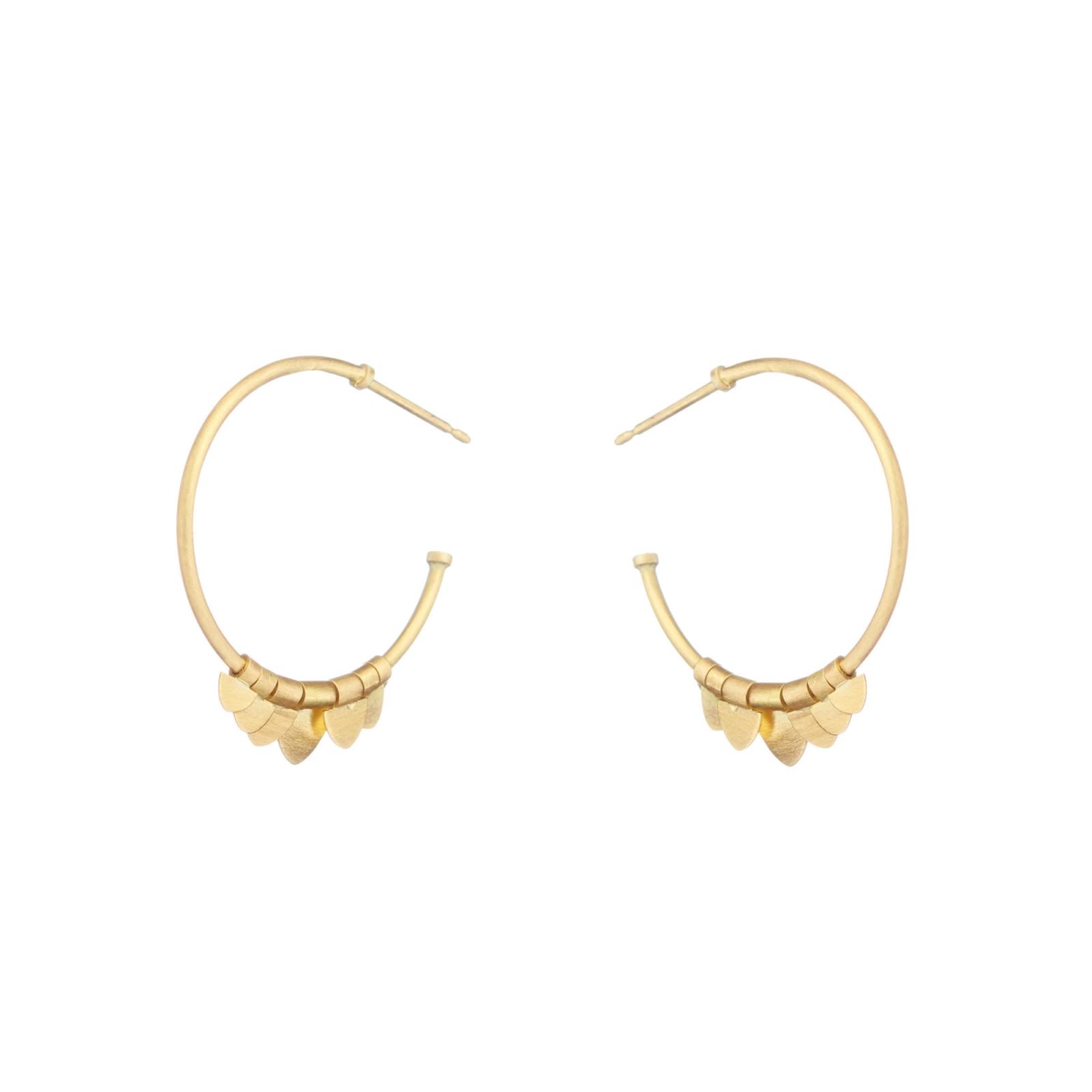 Sia Taylor FE9 Y Side Yellow Gold Earrings WB