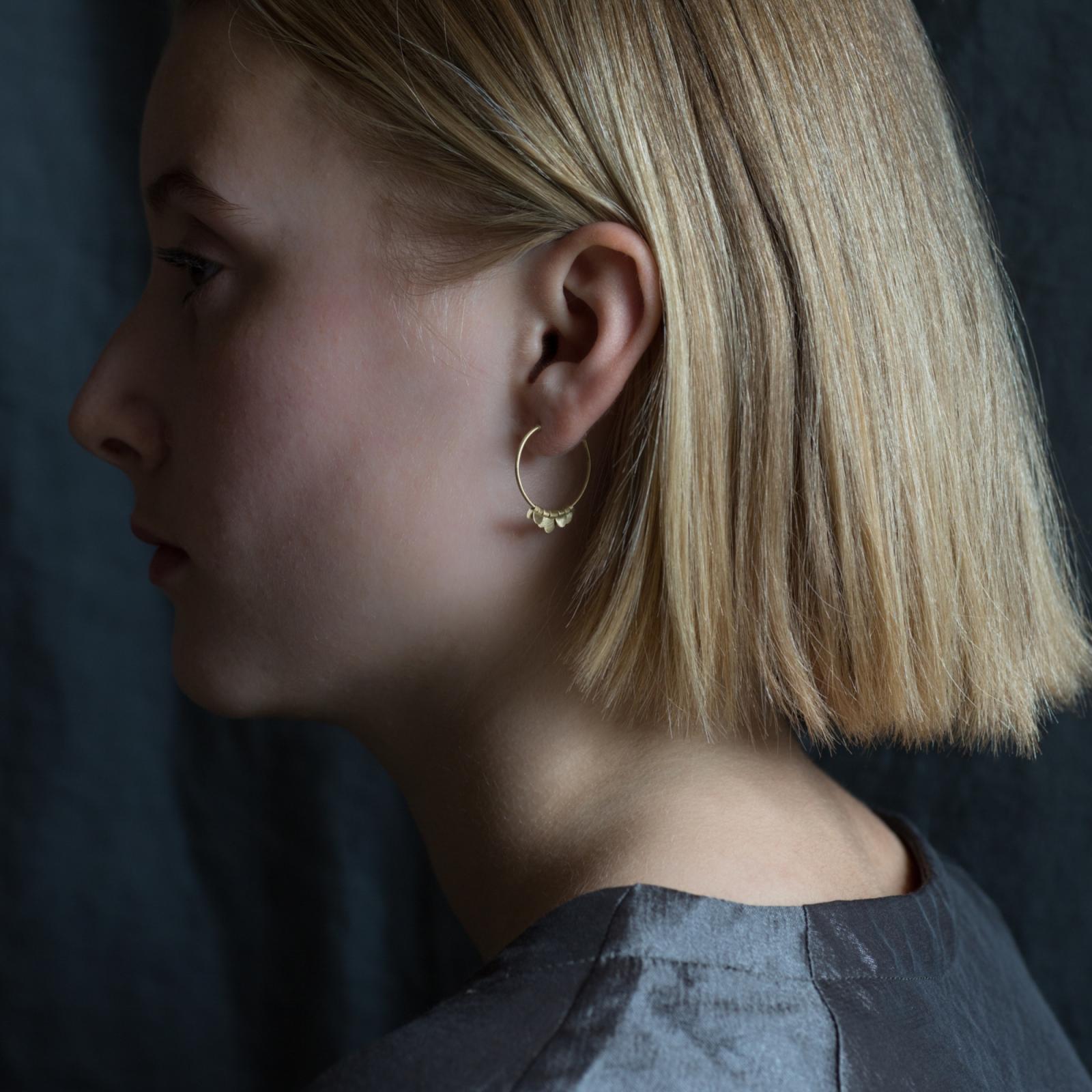 Sia Taylor FE9 Y Yellow Gold Earrings M