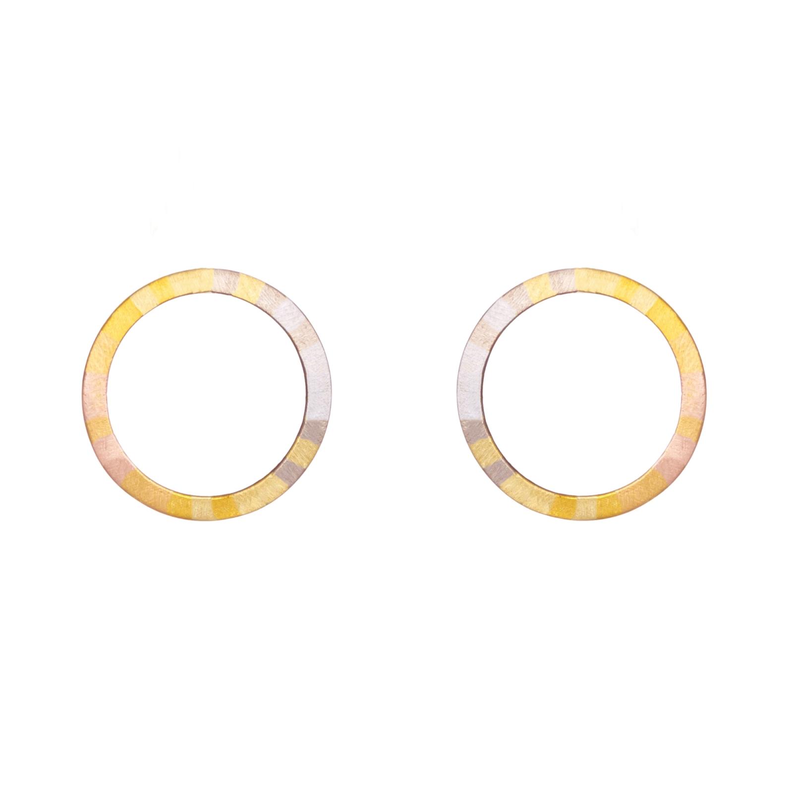 Sia Taylor KE27 RAIN Rainbow Gold Halo Stud WB