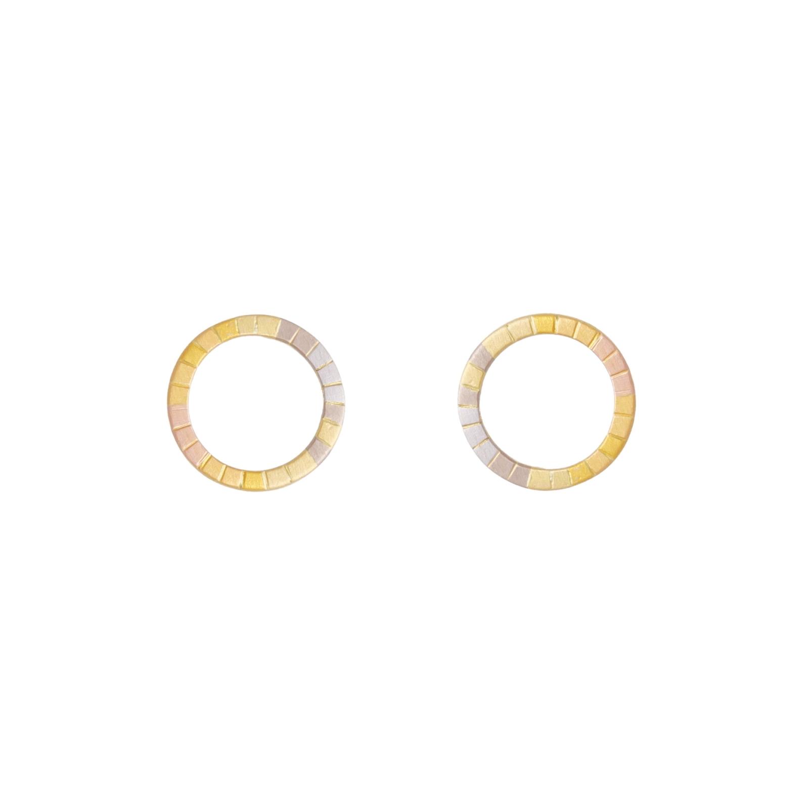 Sia Taylor KE28 RAIN Tiny Rainbow Gold Halo Stud WB