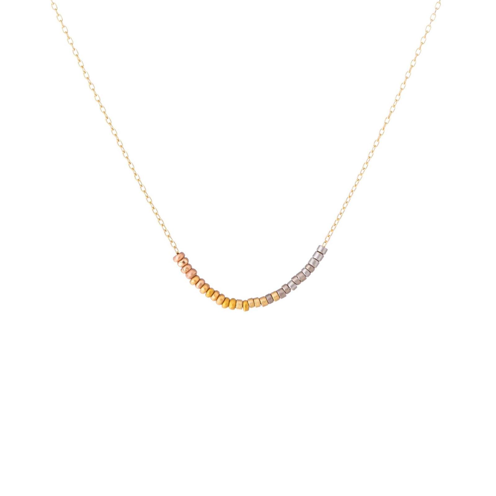 Sia Taylor KN11 Y Rainbow Gold Tiny Bead Rainbow Necklace WB