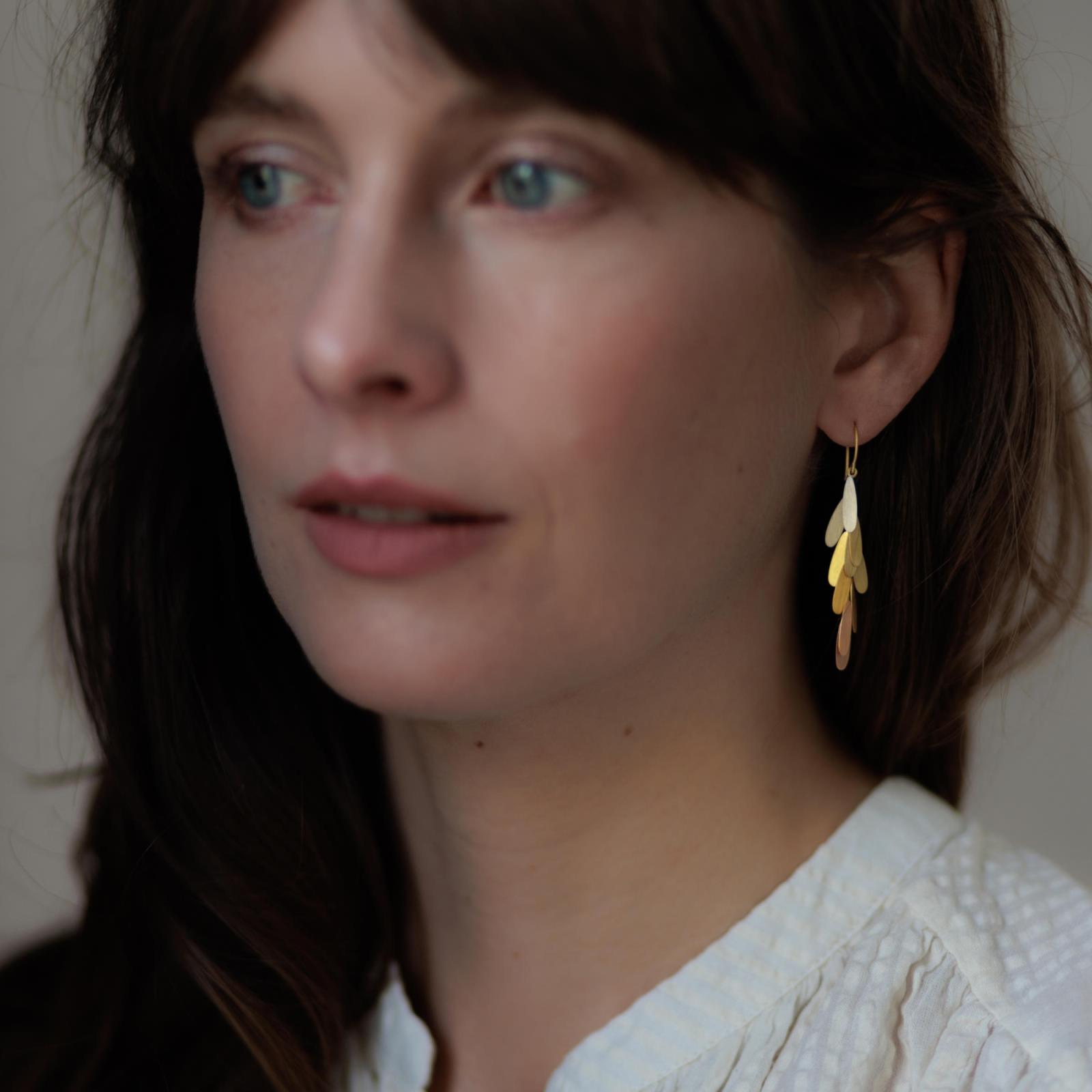 Sia Taylor ME14 RAIN Rain Gold Earrings 2