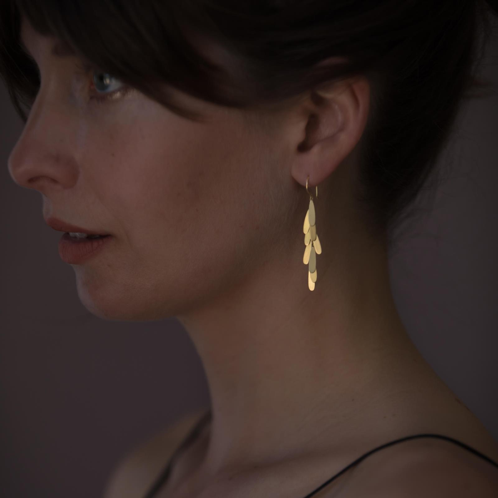 Sia Taylor ME14 Y Yellow Gold Earrings 2