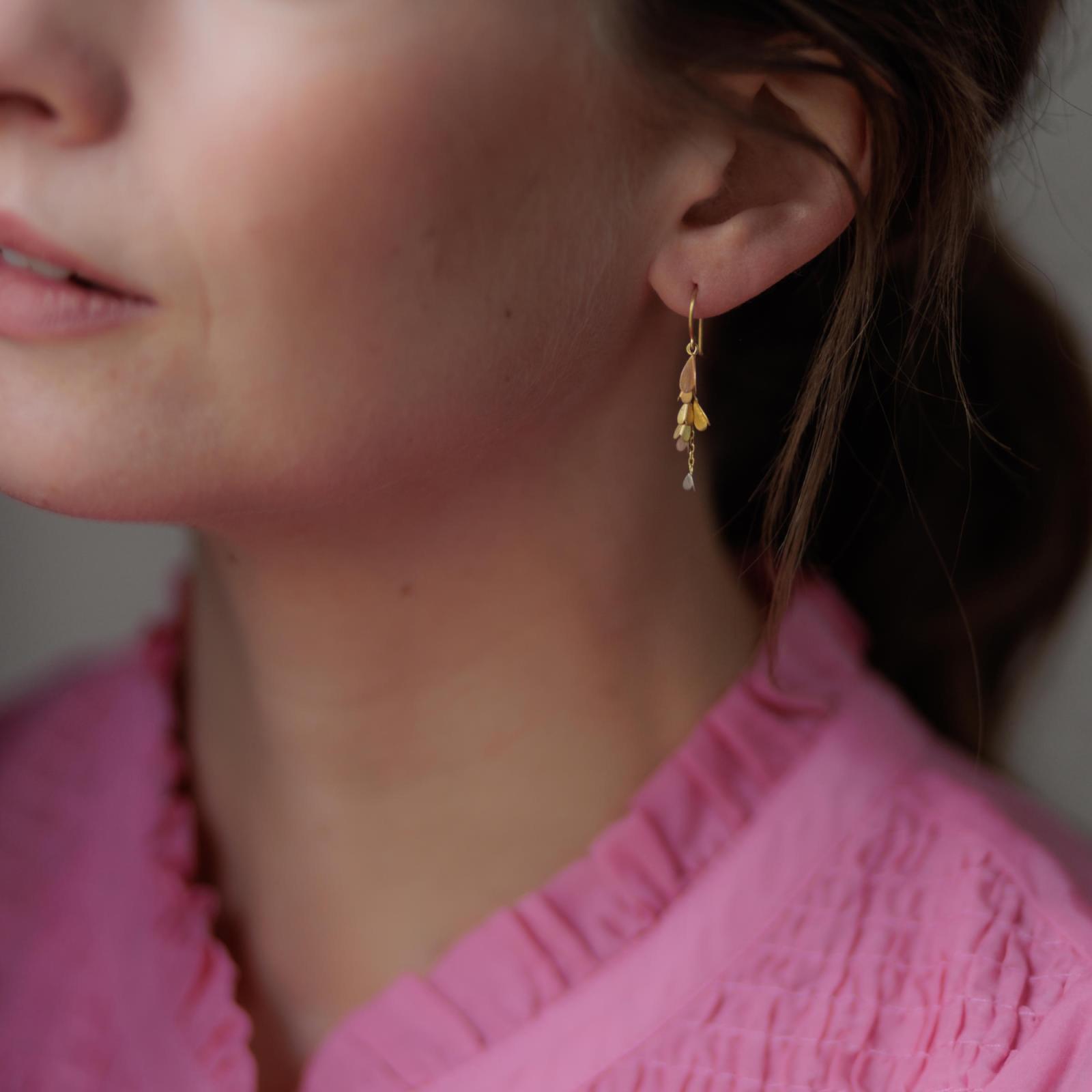 Sia Taylor ME7 RAIN Rainbow Gold Earrings 3