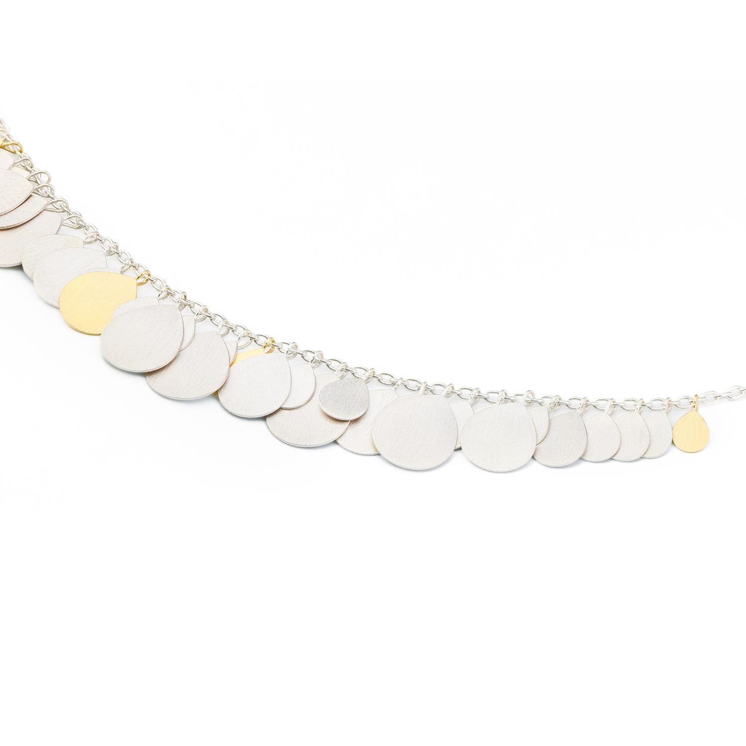 Sia Taylor MN11 SG Silver Petals Necklace 2