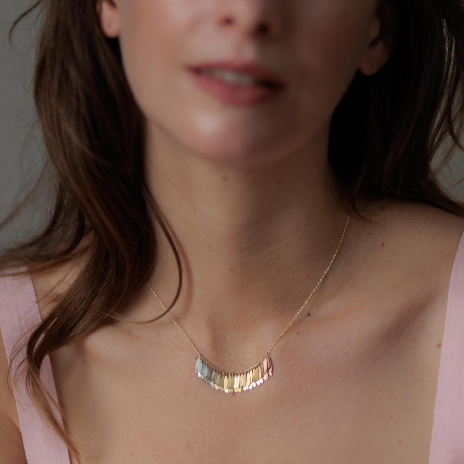 Sia Taylor MN15 RAIN Rain Gold Necklace 3