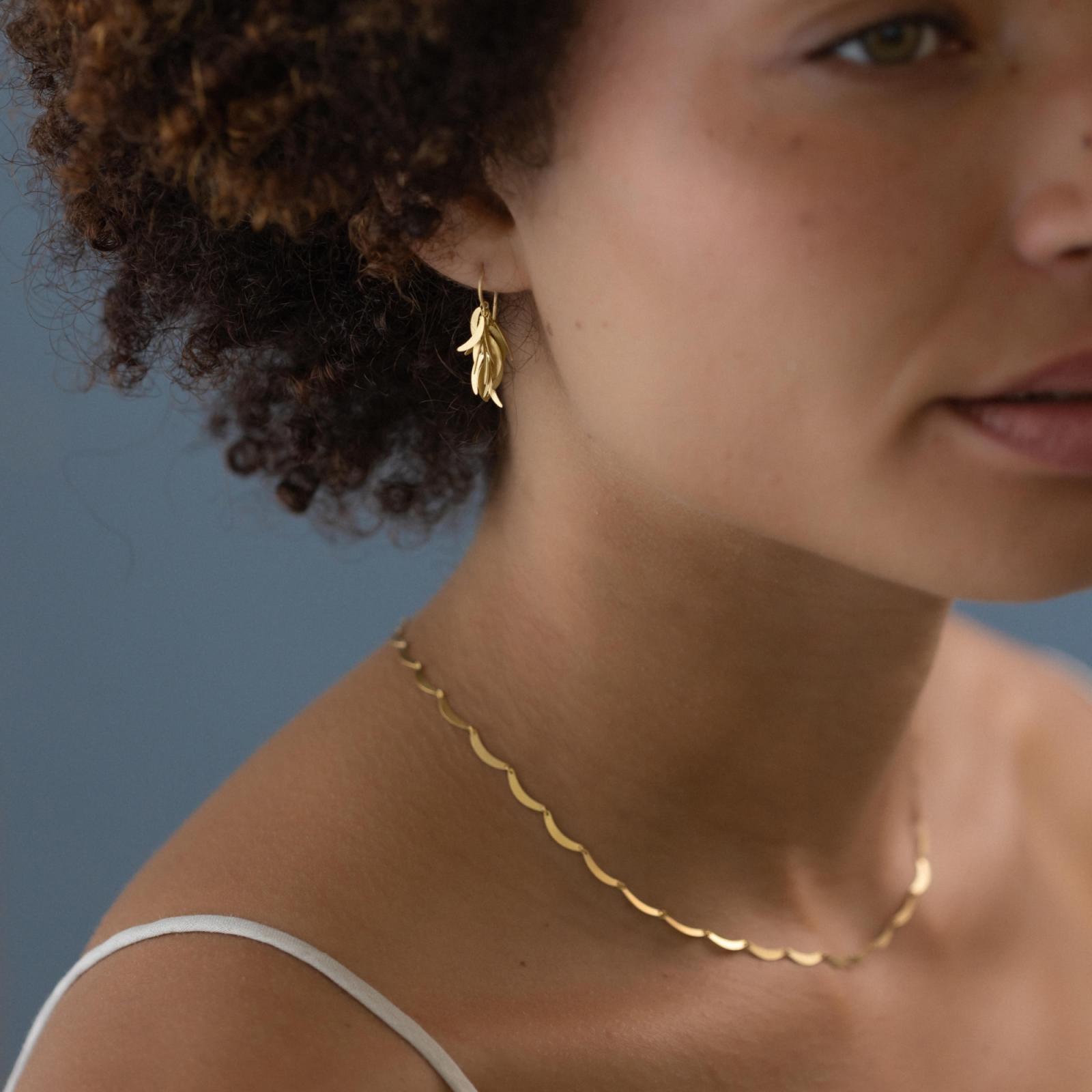 Sia Taylor RE1 Y Yellow Gold Earrings 4