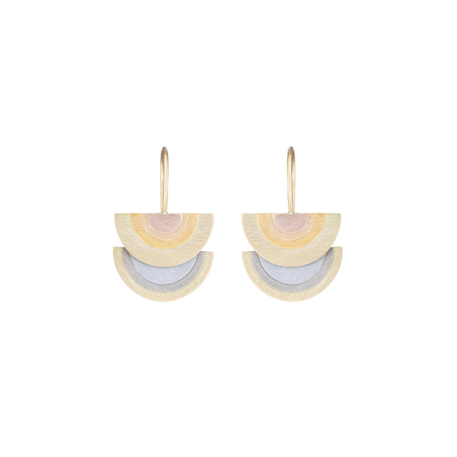 Sia Taylor RE4 RAIN Rainbow Gold Earrings 1