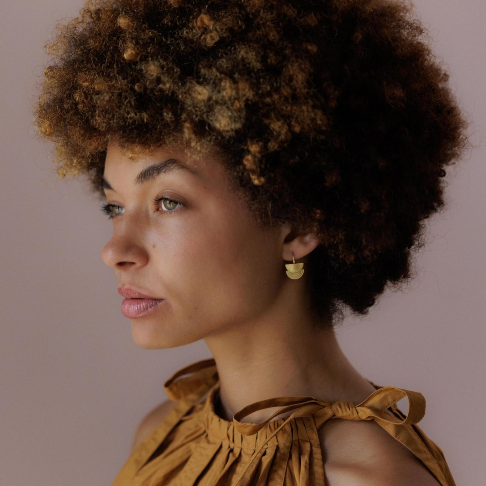 Sia Taylor RE5 Y Yellow Gold Earrings 3