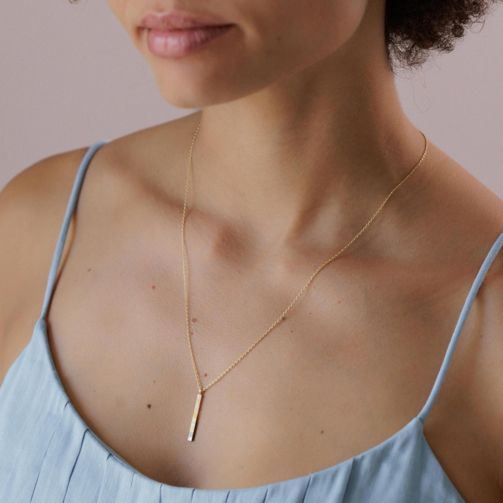 Sia Taylor RN12 RAIN Rainbow Gold Necklace 2