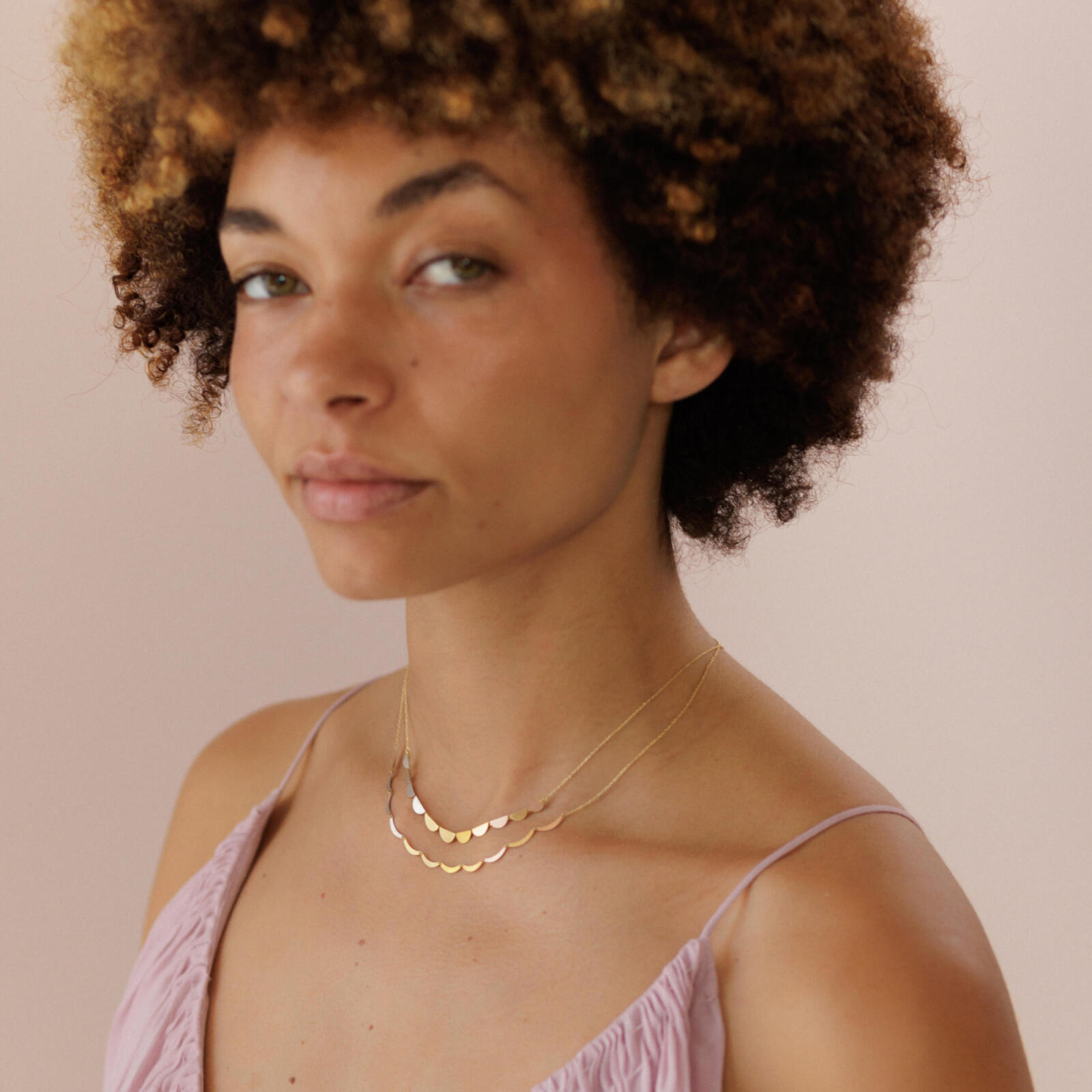 Sia Taylor RN5 RAIN Rainbow Gold Necklace 3