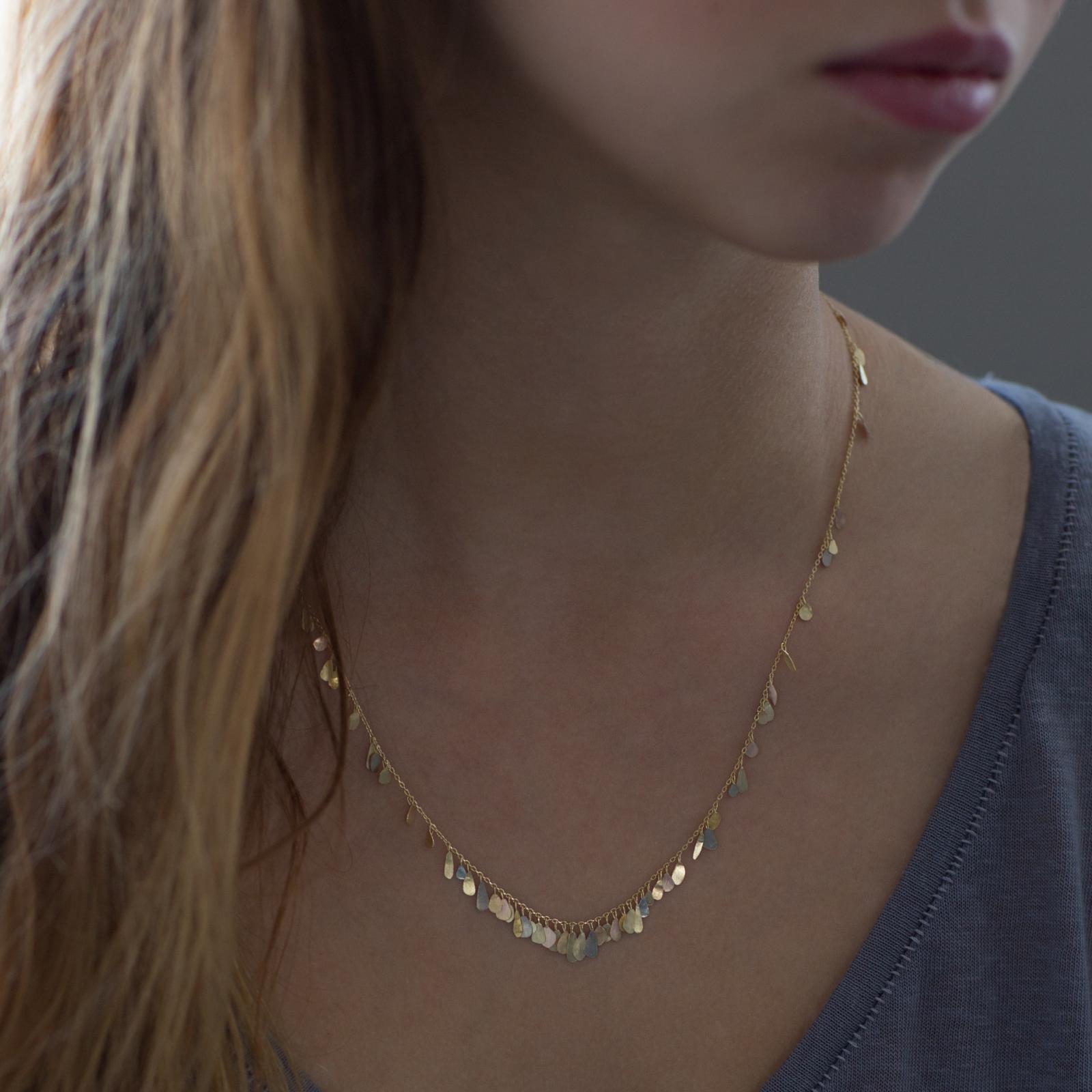 Sia Taylor TN1 YMIX Raindrop Gold Necklace M