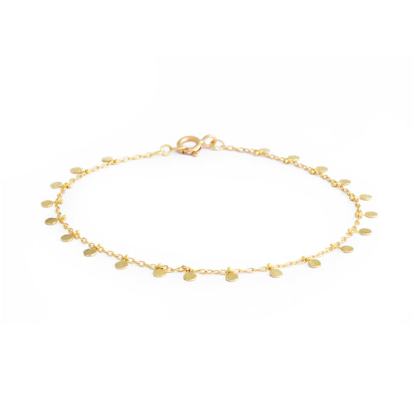 Sia Taylor DB7 Y Yellow Gold Even Tiny Dots Bracelet WB