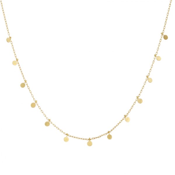 Sia Taylor DN25 Y Little Yellow Gold Dots Necklace WB