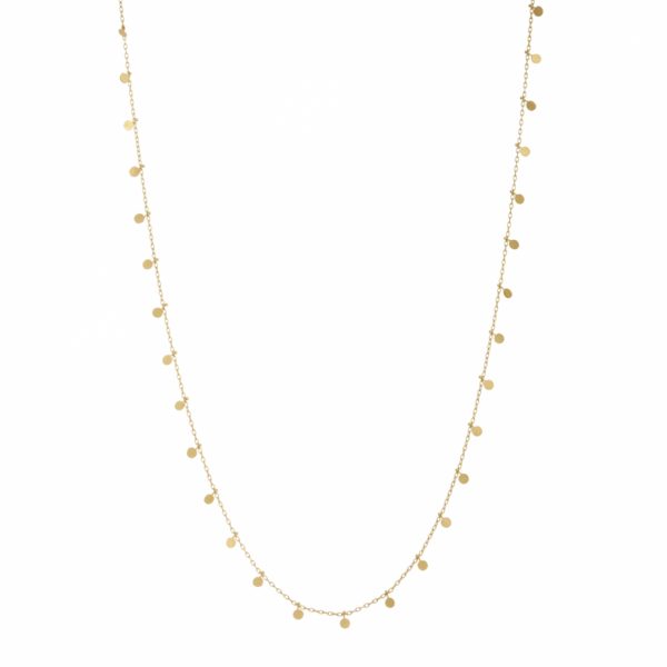 Sia Taylor DN302 Y Yellow Gold Long Dot Necklace WB
