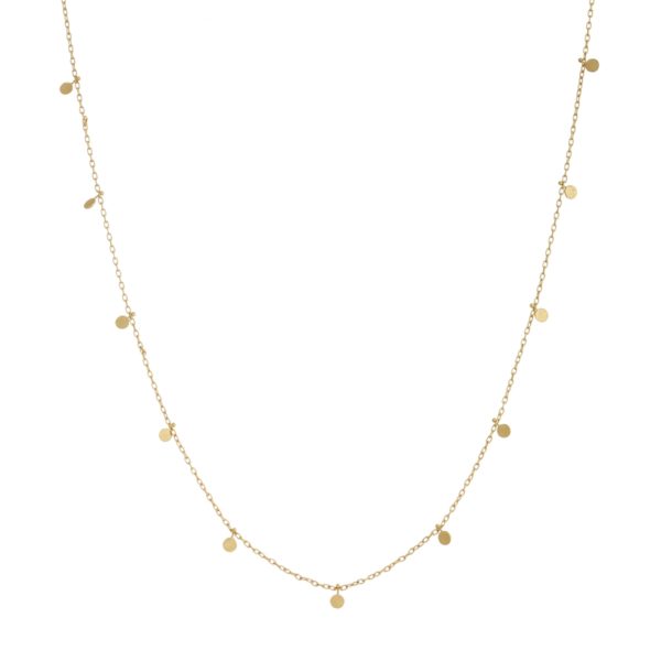 Sia Taylor DN87 Y Even Yellow Gold Dots Necklace WB