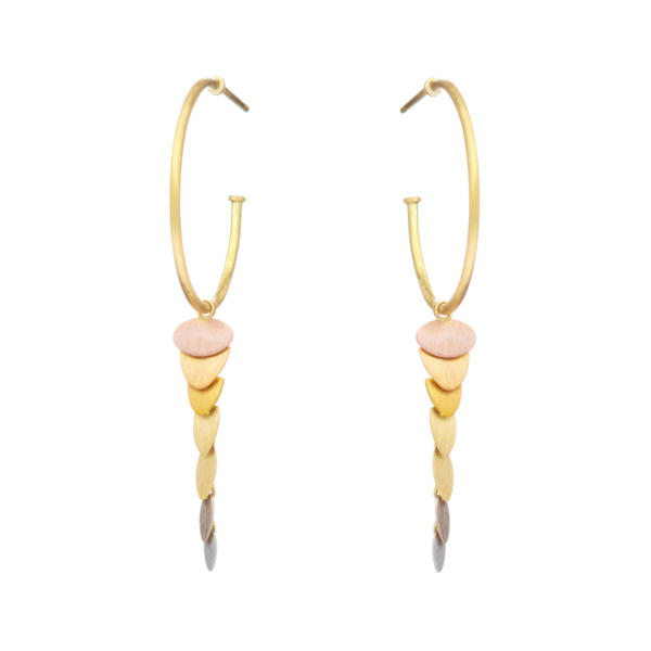 Sia Taylor FE7 RAIN Rainbow Gold Earrings WB