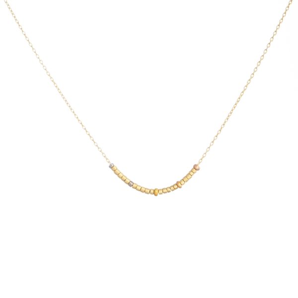 Sia Taylor KN17 RAIN Tiny Golden Bead Necklace WB