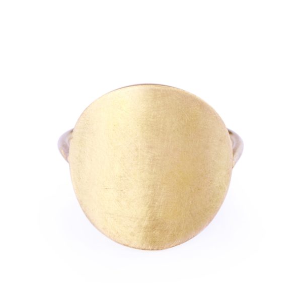 Sia Taylor KR5 Y Yellow Gold 18mm Moon Ring WB