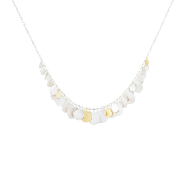 Sia Taylor MN11 SG Silver Petals Necklace 1
