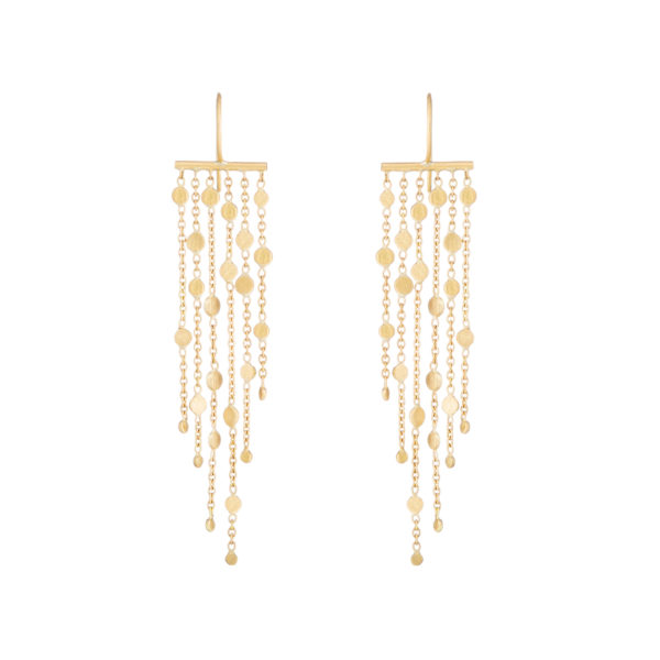 Sia Taylor SE2 Y Yellow Gold Falling Dust 6 Strand Earring WB