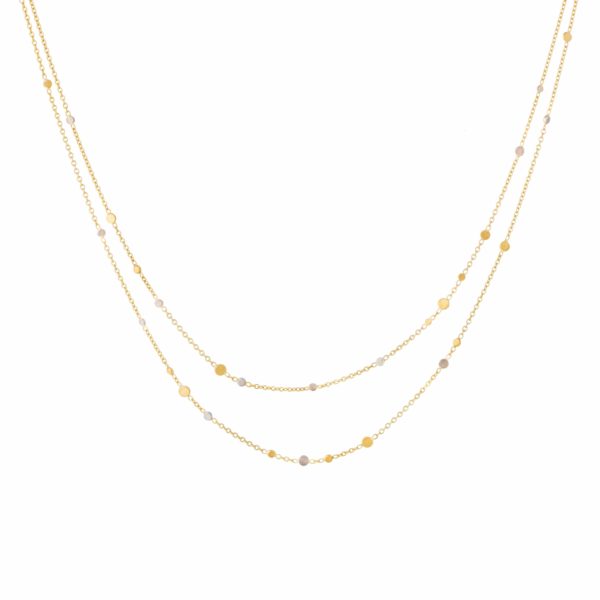 Sia Taylor SN5 YWP Gold Platinum Dust Necklace WB