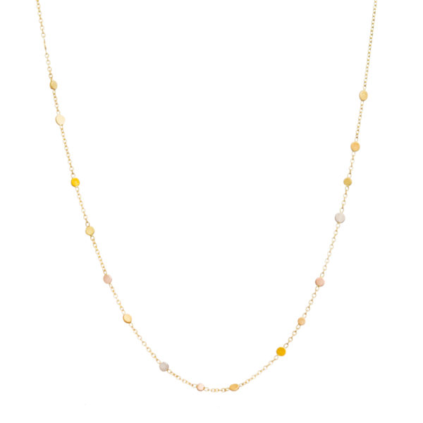 Sia Taylor SN6 RAIN Rainbow Gold Scattered Dust Necklace WB