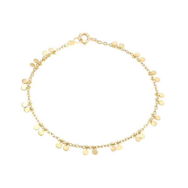 Sia Taylor DB6 Y Yellow Gold Tiny Double Dots Bracelet WB2