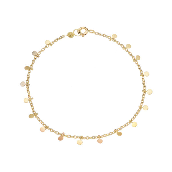 Sia Taylor DB7 YRAIN Rainbow Gold Even Tiny Dot Bracelet WB2