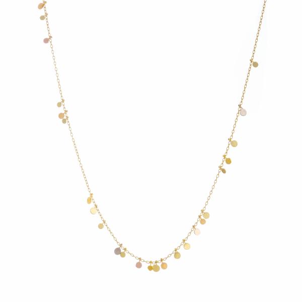 Sia Taylor DN220 YRAIN Rainbow Gold Random Dots Necklace WB
