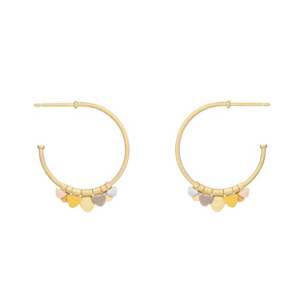 Sia Taylor FE9 RAIN Rainbow Gold Earrings WB