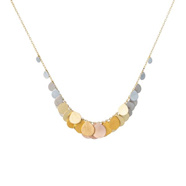 Sia Taylor FN2 RAIN Rainbow Gold Necklace WB