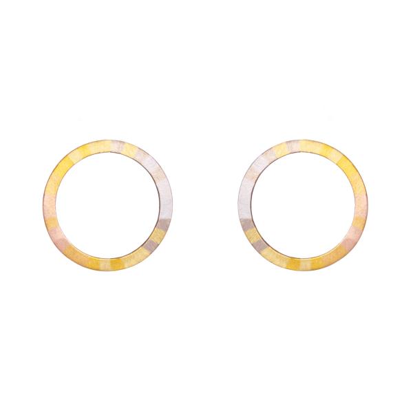 Sia Taylor KE27 RAIN Rainbow Gold Halo Stud WB