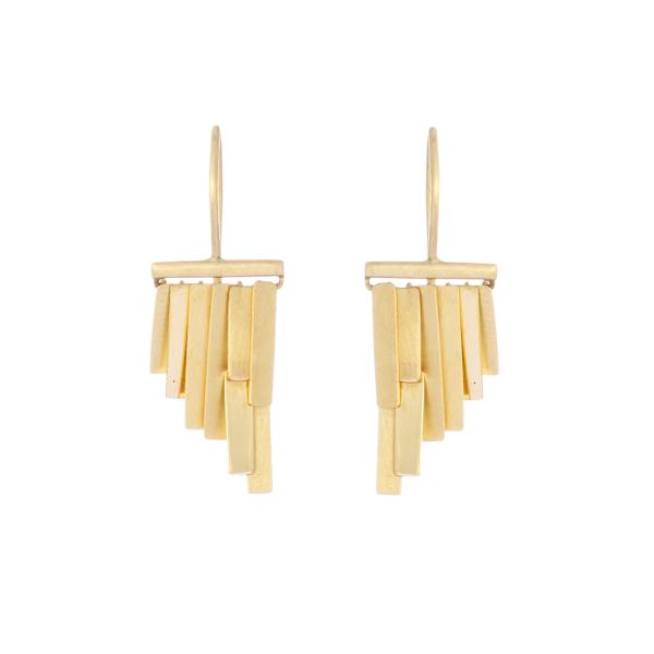 Sia Taylor KE33 Y Yellow Gold Tiny Rainfall Earrings W