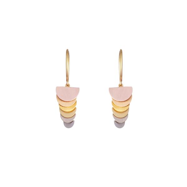 Sia Taylor KE42 RAIN Rainbow Gold Tiny Sunrise Earring WB