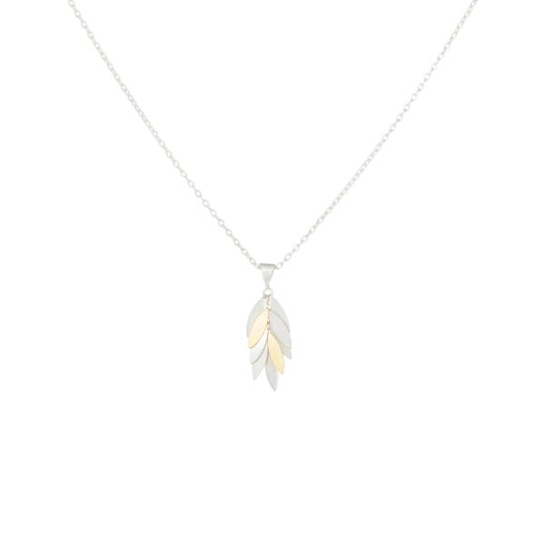 Sia Taylor KLN3 SG Silver Falling Leaf Pendant 1