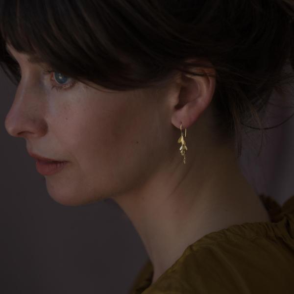 Sia Taylor ME7 Y Yellow Gold Earrings 3