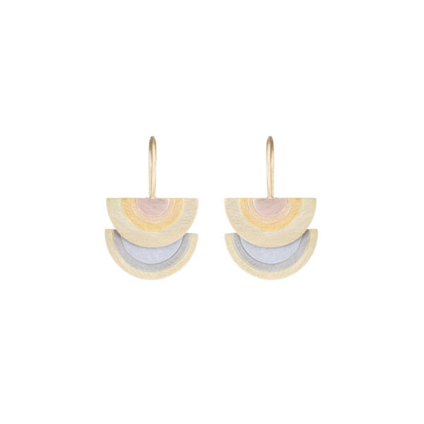 Sia Taylor RE4 RAIN Rainbow Gold Earrings 1