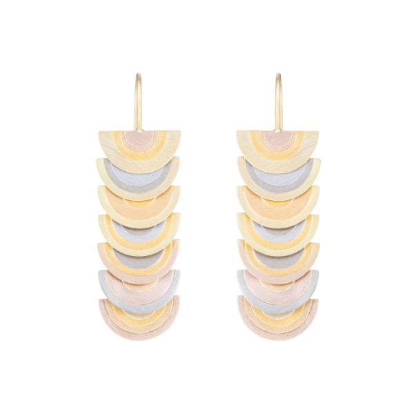 Sia Taylor RE6 RAIN Rainbow Gold Earrings 1