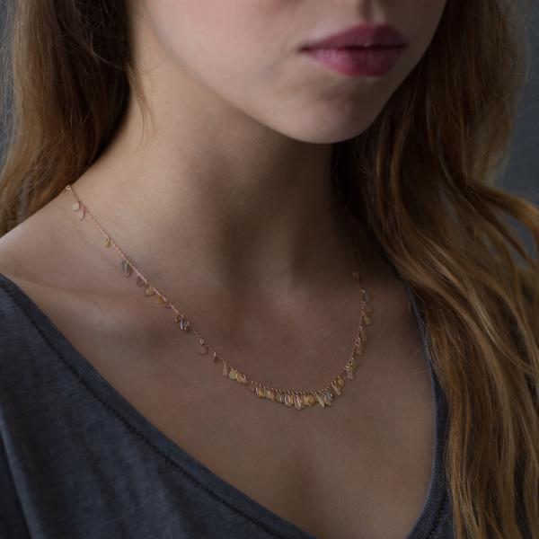 Sia Taylor TN1 RMIX Raindrop Gold Necklace M