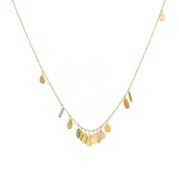 Sia Taylor TN2 YMIX Tiny Raindrop Gold Necklace WB