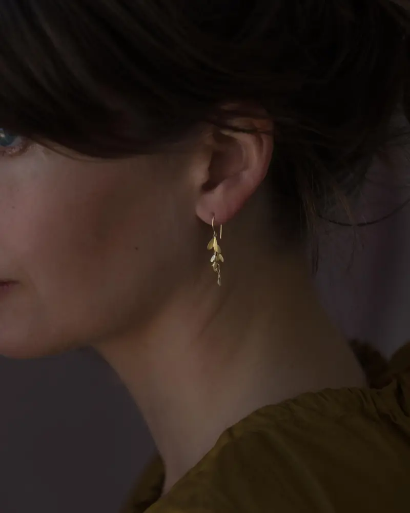Sia Taylor ME7 Y Yellow Gold Earrings 3
