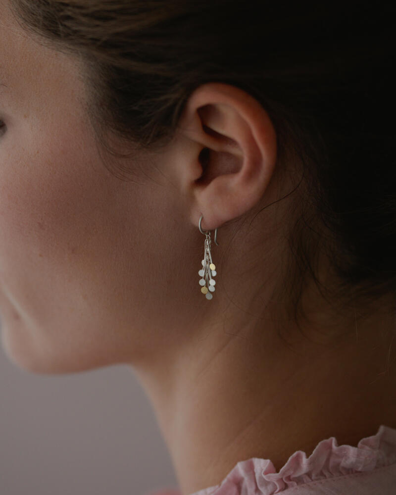 Sia Taylor DE24 SG Silver Gold Dot Earring 3