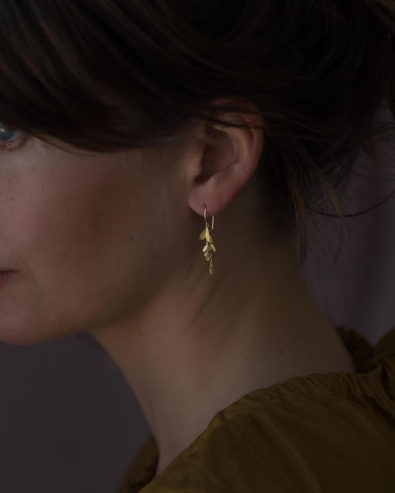 Sia Taylor ME7 Y Yellow Gold Earrings 3